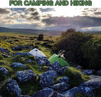 3F UL GEAR Blue Mountain 1/2Person Camping Poleless Tent, 3/4Seasons Waterproof Tent, Easy Set Up Hiking, Backpacking Silicon Coated Tent Shelter