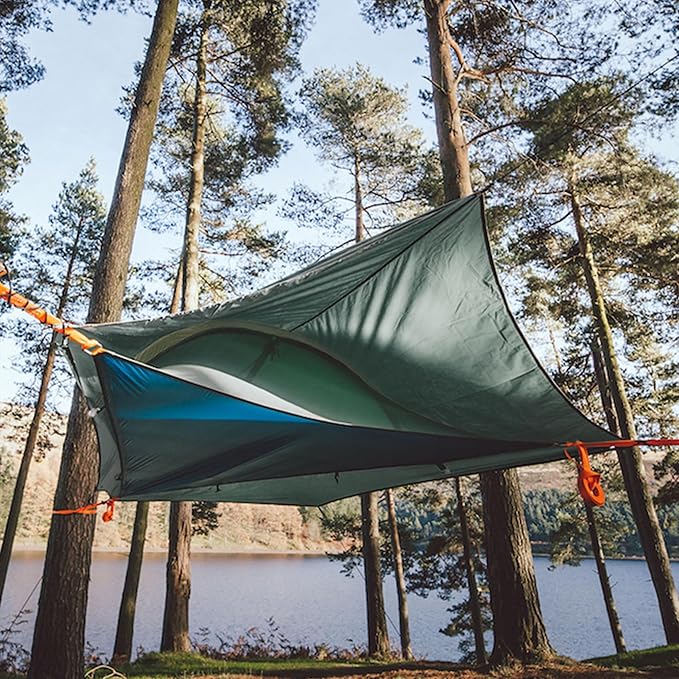 Tentsile UNA V3 Solo Tree Tent Hammock, 1-Person Capacity, Anti-Roll System, Ratchet and Straps Included, Portable Tree House Shelter, Designed in The UK