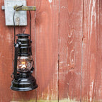 Feuerhand Outdoor Kerosene Fuel Lantern, German Made Weather Resistant Baby Special 276 Galvanized Hurricane Lamp for Camping or Patio, 10 Inches, Black
