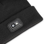 POWERCAP LED Hat Light 150 Lumens Rechargeable Fleece Beanie with Bright Built-in Headlamp Waterproof LED Warm One Size Cap