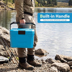 COSTWAY Insulated Portable Cooler, Hard Shell Ice Chest w/ 2 Cup Holders, Bottle Opener, Drain Plug, 3-Day Ice Retention, Outdoor Leak-Proof Dry Box for Beach, Camping, Fishing, Picnic
