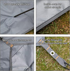 Hikeman Tent Footprint - Waterproof Camping Tarp, Heavy Duty Tent Floor Saver, Ultralight Ground Sheet Mat for Hiking, Backpacking, Hammock, Beach - Storage Bag Included(PU3000mm,140 * 210CM)