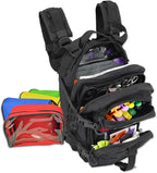 Lightning X Stocked EMS/EMT Trauma & Bleeding First Aid Responder Medical Backpack + Kit + Pouches - Black
