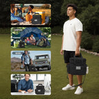 QT&QY Tactical Lunch Box for Men Expandable 18L Heavy Duty Military Insulated Cooler Bag, Leakproof Thermal Lunch Bag for Work Camping Outdoor Picnic Pail Adult Meal MOLLE Webbing Black