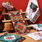 Boyiee Set of 6 Southwestern Kitchen Towels Boho Aztec Theme Dishtowel Native American Hand Tea Towels 24 x 16 Inches for Absorbent Kitchen Decor with Hanging Loop for Room Home Housewarming Gift
