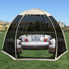 Alvantor Pop Up Screen House Gazebo with Mosquito Netting, Instant UV Resistant Sun Shelter for Patio & Backyard, Portable Canopy Tent for 2-10 Person