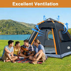 ADSMART Instant Tents for Camping 2/3/4/5 Person Tent Waterproof Easy Setup Sets Up Backpacking Tents with Carry Bag for Outdoor Hiking