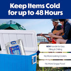Cooler Shock Reusable Ice Packs for Cooler - Long Lasting Cold Freezer Packs for Coolers and Lunch Boxes - Cooler Ice Packs for Camping Gear, Fishing, Road Trips, Beach Must Haves