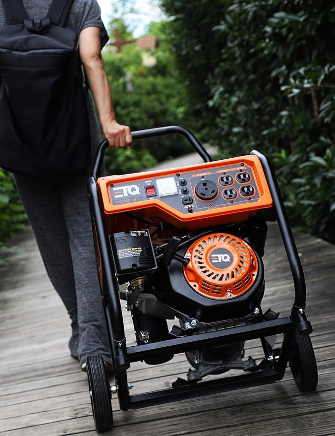 ETQ-13 Tough Quality 3600-Watt Gas Powered Generator, Extremely Quiet- CARB Compliant
