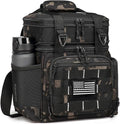 Tactical Lunch Box for Men, Large Expandable Insulated Cooler Bag Lunch Bag for Men, Double Deck Soft Mens Lunchbox for Work, Picnics, Outdoor Shifts, Camping & Travel, 16L, Dark CM