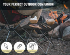 TREKOLOGY Small Camping Table - Beach Table That Fold Up - Lightweight, Foldable, Potable Folding Small Outdoor Table - for Camp, Hiking, Campers & Summer Outing Trip