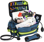 Lightning X Products Lightning X Mid-Sized First Responder EMT Bag | LXMB25 Fully Stocked w/ 240+ Aid, EMS & Trauma Supplies - Blue