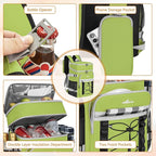 Cooler Backpack, 40 Cans Insulated Lunch Backpack Picnic Backpack for Men&Women, Durable Cooler Bag with 2 Leak Proof Compartments for Picnic, BBQ Camping, Lunch, Beach, Hiking, Green