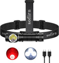 Sofirn HS43 Headlamp with Red Light, 3200 Lumen Rechargeable LED Headlamp Waterproof With Magnetic Base for Adults, Perfect for Camping, Hiking, Hunting, Long Battery Life, Adjustable Rotary Switch