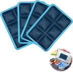 4PCS Reusable Ice Packs for Lunch Boxes and Cooler Bags, Long Lasting Flexible Cold Packs, Lightweight Slim Freezer Ice Bag for Picnic School Sports Camping Food Shipping, Mailing Cooling Pack, Navy