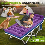 Camping Cot with Comfortable Mattress Cots for Sleeping Premium Fabric Camping Bed Easy Setup Folding Cot with Carry Bag for Guest Bed Adults Home Office Outdoor