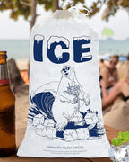 10Lb Ice Bags with Drawstring – 100 Pack Heavy-Duty Plastic Ice Storage Bags, Leak-Resistant & Freezer Safe, Reusable for Coolers, Events, Parties, Camping, Catering