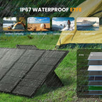 400 Watts Foldable Solar Panel, Luggable & Durable, Portable 400W Solar Charger Complete with Adjustable Stand Case, 40V Waterproof for Off-Grid Camping RV/Campervan Solar Generator