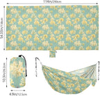 Light Yellow Flowers Hammocks for Camping Swing Hammock for Camping Travel Accessories