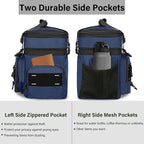 Expandable Tactical Lunch Box, Large Insulated Lunch Cooler Bag Heavy Duty Leakproof Lunch Pail for Men Adults Work Office Outdoor Picnic Trips,16L,Blue