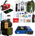 Bug Out Bag Survival Kits HUMPTI Centinela, 72 Hour Survival Kit Military Grade for Emergency, Kit de Supervivencia, Go Bag Emergency Backpack, Solar Radio, Camping Gas for Cook, Mochila 72 Horas