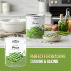 Augason Farms Freeze-Dried Peas Emergency Food Supply, 30 Servings, 30 Year Shelf Life, Great for Cooking, Side Dishes, and Snacks - Dehydrated Meals, Survival Food Camping Essentials Can