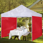 COOSHADE Instant Canopy SunWall 10x10 Canopy SideWall for Pop up Canopy Tent, 1 Pack Sidewall Only, Red