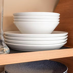 silwy® Non-Slip Magnetic Porcelain Bowls (Set of 2) - Ideal for Camping, Caravaning, and Boating - Stackable Without Rattling