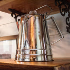 GSI Outdoors Percolator Coffee Pot I Glacier Stainless Steel Ultra-Rugged for Brewing Coffee Over Stove and Fire Ideal for Group Camping, 36 Cup