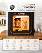 Multifunctional Large Resin 3D Printer Enclosure with Ventilation Kit LED Light, 3D Print Vented Enclosure Eliminate Odors Dustproof Isolate Noise Tent Cover Compatible with LCD Resin UV 3D Printer