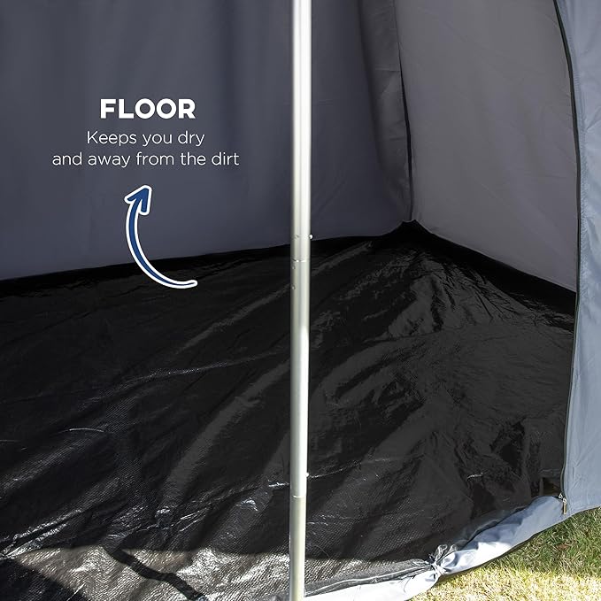 15.4'x15.4'x8.5' Waterproof Teepee Tent, with Porch, for 2-3 Person Backpacking Camping