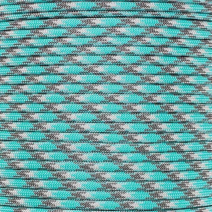 Paracord Planet 550 Paracord – 200+ Colors – Hanks from 10-100 Feet and Spools of 1000 Feet – Great Multi-Use Cord!