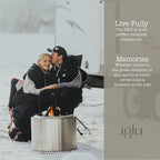 IGLU Outfitters Wearable Sleeping Bag Long Puffer Jacket Stadium Sack Camping Sports Stadiums Poncho Blanket