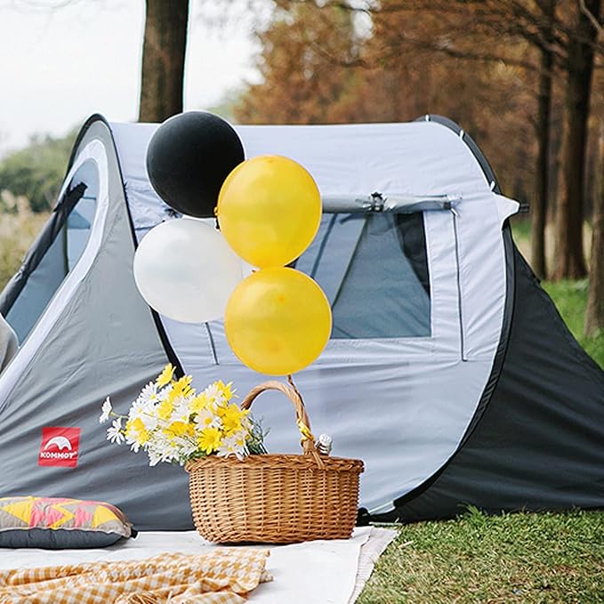 Liudan Camping Tents Automatic Pop-Up Tents 3-4 Person ，Dome Waterproof Sun Shelter, Backpacking Tent with Removable Rainfly, Quick Set up for Camping Dome Tent