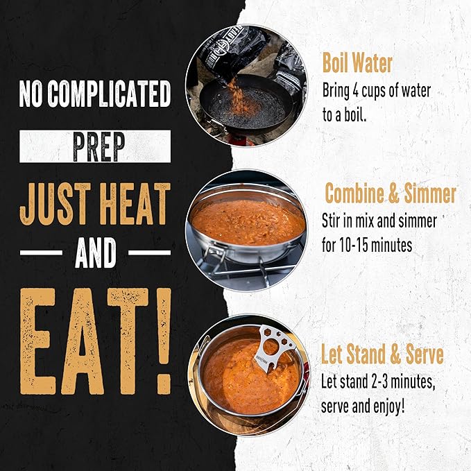 Ready Hour ABC Tomato Soup Case Pack – Freeze-Dried Emergency Food, Long 25 year Shelf Life Survival Soup, Quick Prep Camping Ready to Eat Meal and Self-Stable, – 24 Servings (6 Pouches)