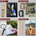 Gifts for Men Christmas - 118-in-1 Survival Kits - Military-Grade Survival Gear for Outdoor Adventures, Disaster Preparedness, Car/Home/Office Emergency Kit with First Aid Supplies