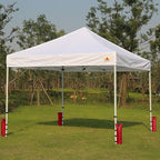 ABCCANOPY Canopy Weights Set of 4-120LBS Sand Bags for Pop up Tent, Weight Bags for Outdoor Gazebo, Trampoline, Pergola, Red (Without Sand)