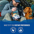 Backpacker's Pantry Fettuccini Alfredo with Chicken - Freeze Dried Backpacking & Camping Food - Emergency Food - 40 Grams of Protein - 6 Count