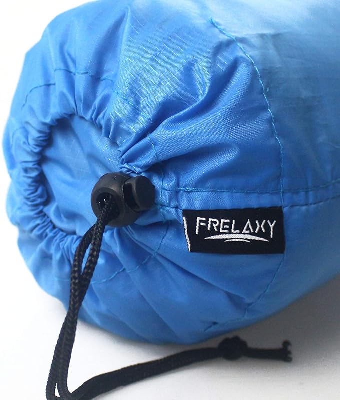 Frelaxy Stuff Sack Set 5-Pack (3L&5L&9L&15L&20L), Ultralight Ditty Bags with Dust Flap for Traveling Hiking Backpacking (Sky Blue&Blue&Navy&Army Green&Black)
