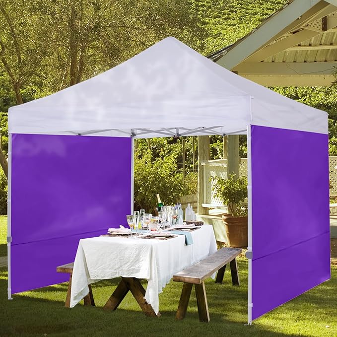 COOSHADE Instant Canopy SunWall 10x10 Canopy SideWall for Pop up Canopy Tent, 1 Pack Sidewall Only, Purple