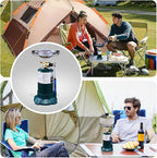 Propane Camping Stove With High Power Burner, Single Burner Bottle Top Propane Stove Adjustable Flame for Backpacking,Hiking,Camping,Tank Top Stove With USB Cable (Fuel not included)