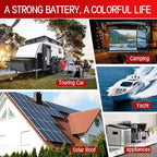 12V 660Ah(2Packs) LiFePO4 Battery Small Size, 16.8KWh Lithium Battery with 250A BMS, Up to 10000+ Rechargeable Cycles, Perfect for RV Camping, Trolling Motor, Solar Power Storage (12V*660Ah*2Packs)