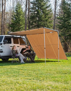 JOYTUTUS Awning Wall Universal Multi-Side for 8.2FT x 8.5FT, Waterproof Ripstop UV-Resistant Extension for Privacy & Sun Shade