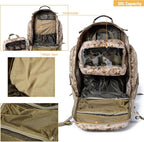 MT Military 3Day Rucksack with External Frame MOLLE Army Medium Ruck, Assault Backpack