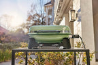 Weber Lumin Portable Outdoor Electric Barbecue Grill for Small Spaces and Travel, Seafoam Green