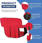 Wide Stadium Seat for Bleachers with Back Support -2 Pack Reclining Adults Camping Stadium Chair Extra Thick Cushion Bleacher Seats Waterproof Black