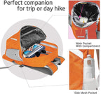 35L Foldable Waterproof Backpack For Outdoor Sports Travel Inside Wet Clothes Compartment Packable For Multiple