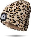Classic Rechargeable LED Warm Knit Beanie Head Light Hat Headlamp for Outdoor Activities