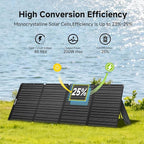 ALLPOWERS 200 Watt Portable Solar Panel SE200, 25% High Efficiency Foldable Solar Charger, IP68 Waterproof, for Solar Generators Camping RV Off Grid