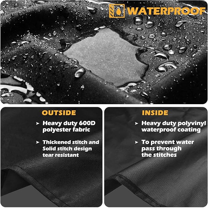 Grisun Patio Stove Cover for Camp Chef 2 Burner Stove, Grill Cover for Camp Chef Stove EX60P, EX60LW, EX60PP, EX60B, EX280LW and More, for Camp Chef Accessories